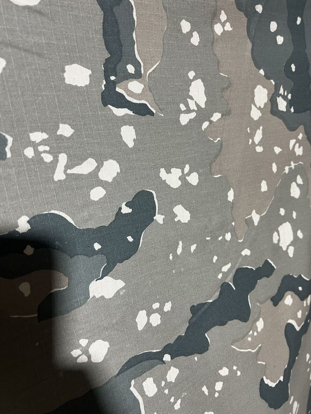 Saudi 6-Color Gray Chocolate Chip Camo Military Ripstop Fabric