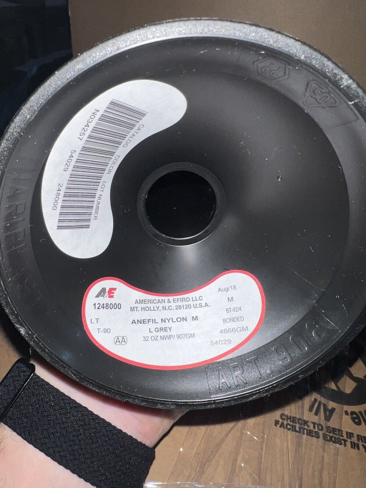Light Desel Grey Nylon Thread 32 Oz Made in USA by A&E T210 Bonded Nylon