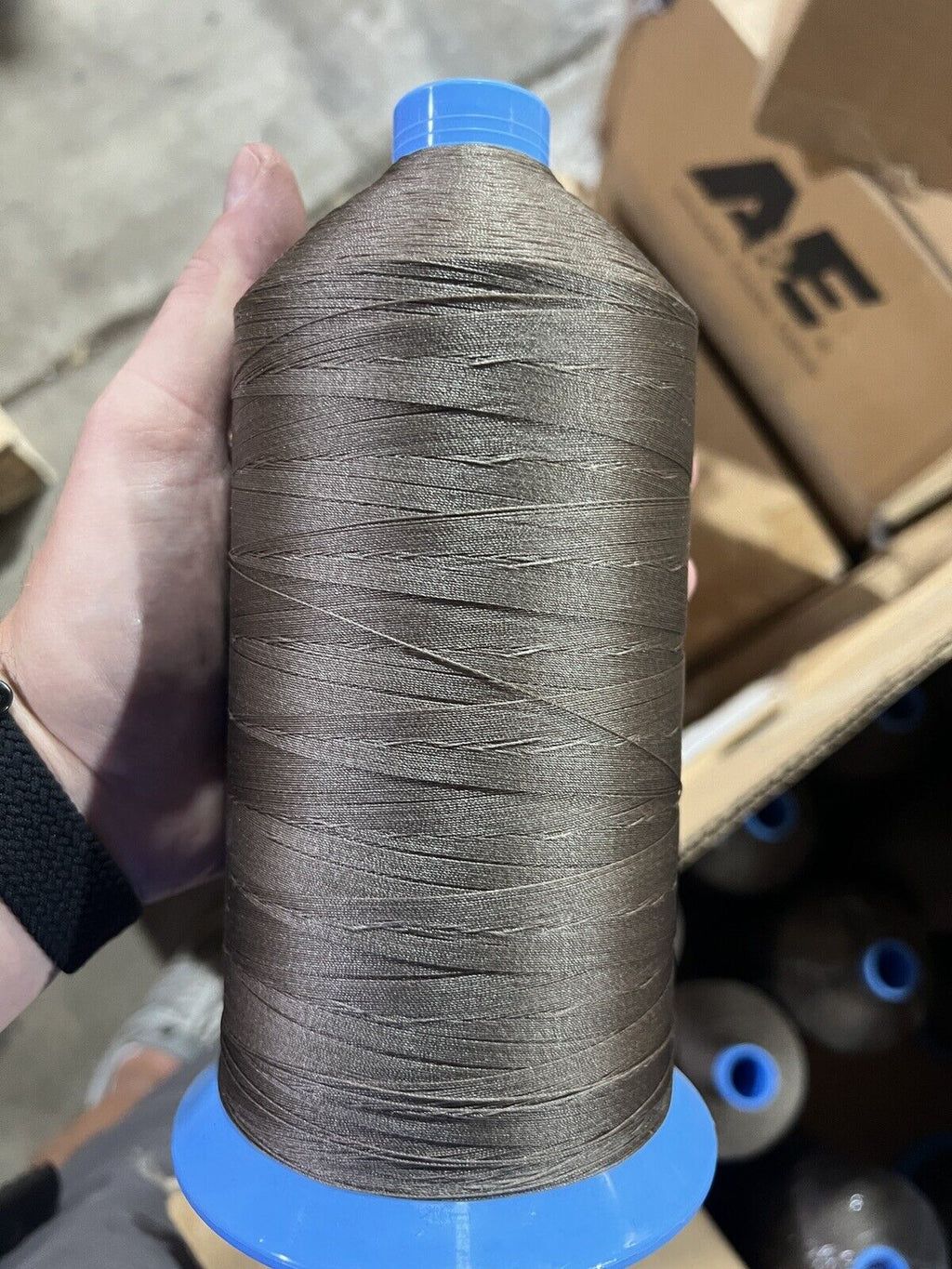 Med Cashmere Tan Nylon Thread 32 Oz Made in USA by A&E T90 Bonded Nylon