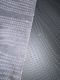 Perforated Leather Sheets Wave Pattern for Car Seats Wallets Bags Crafts Black