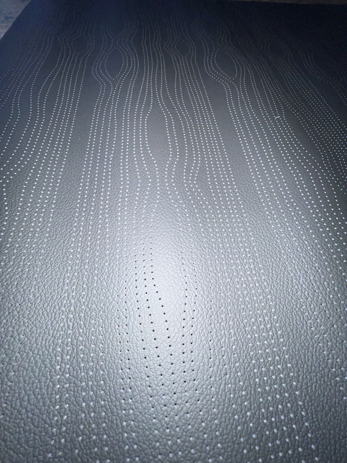 Perforated Leather Sheets Wave Pattern for Car Seats Wallets Bags Crafts Black