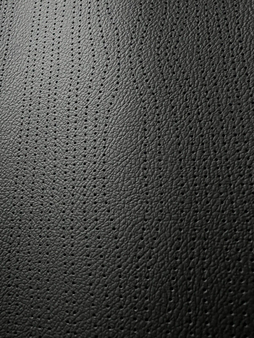 Perforated Leather Sheets Wave Pattern for Car Seats Wallets Bags Crafts Black
