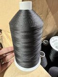 Black Nylon Thread 32 Oz Made in USA by A&E T135 Bonded Nylon