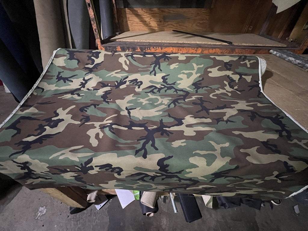 WOODLAND NYCO TWILL CAMOUFLAGE FABRIC MILITARY BDU 60” Per Yard