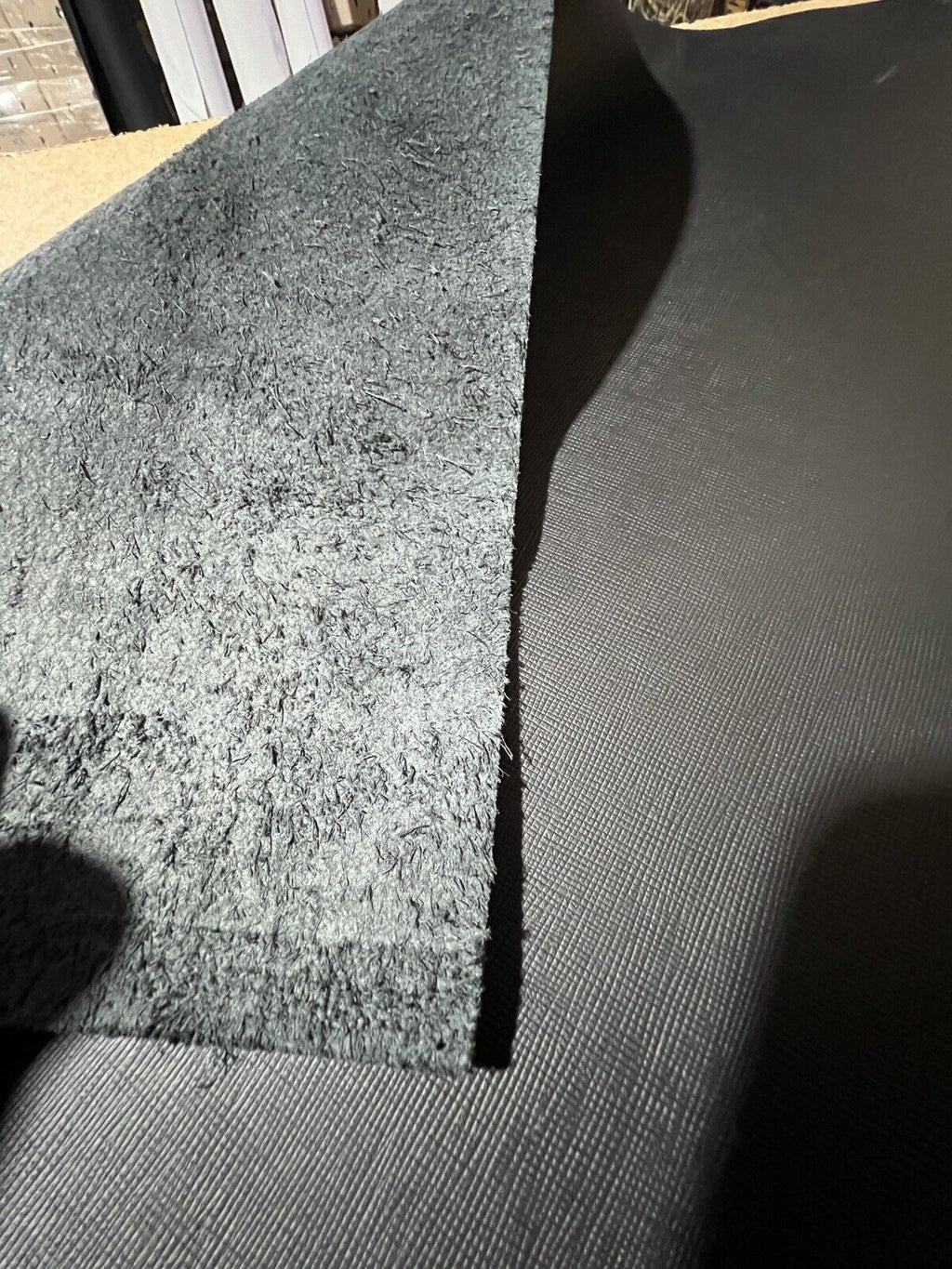 Crosshatch Embossed Leather Sheets for Crafters, Wallets, Car Seats, Bags