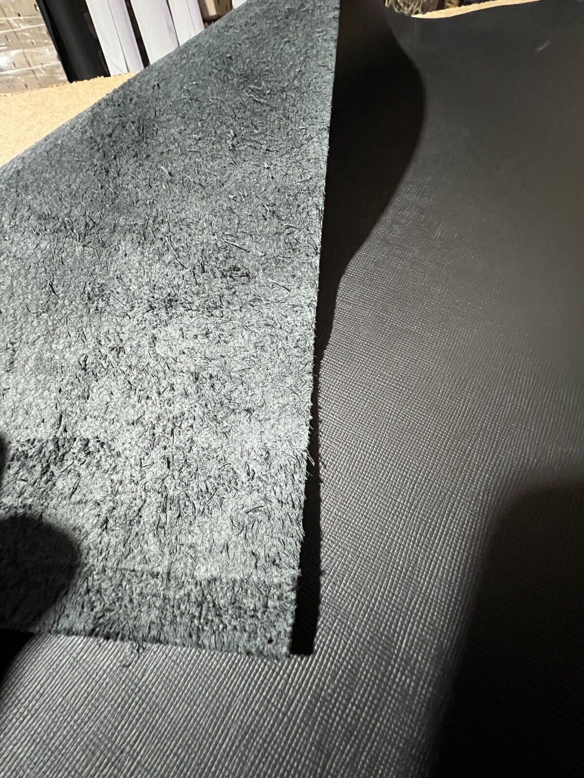 Crosshatch Embossed Leather Sheets for Crafters, Wallets, Car Seats, Bags