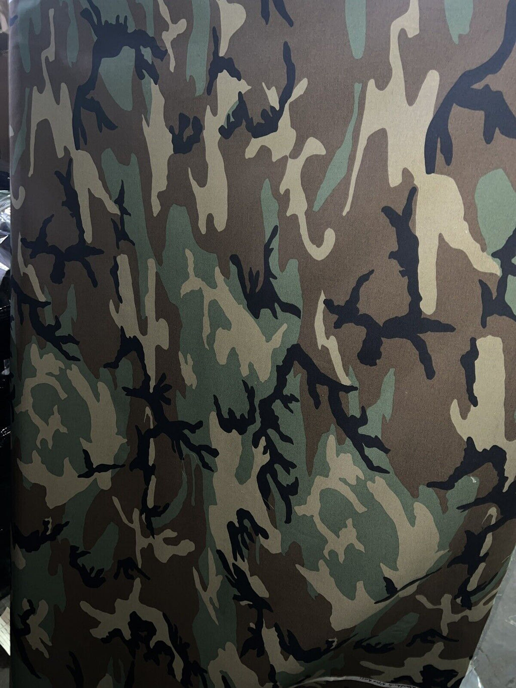 WOODLAND NYCO TWILL CAMOUFLAGE FABRIC MILITARY BDU 60” Per Yard