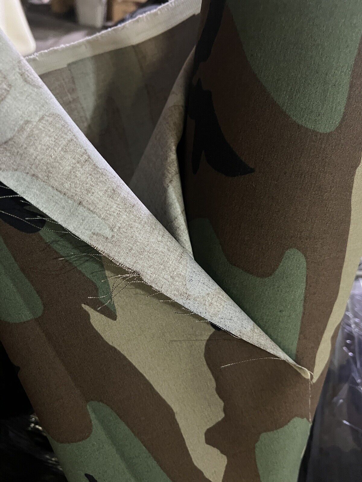 WOODLAND NYCO TWILL CAMOUFLAGE FABRIC MILITARY BDU 60” Per Yard
