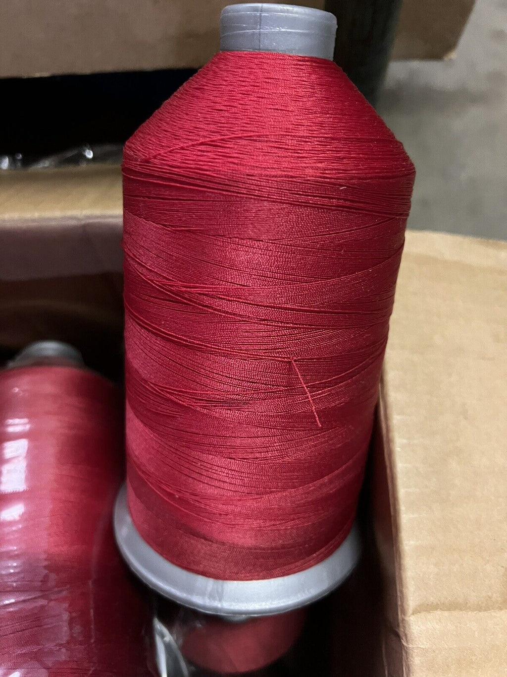 Red Nylon Thread 16 Oz T70 Cone Made in USA by Coats America Bishop Red