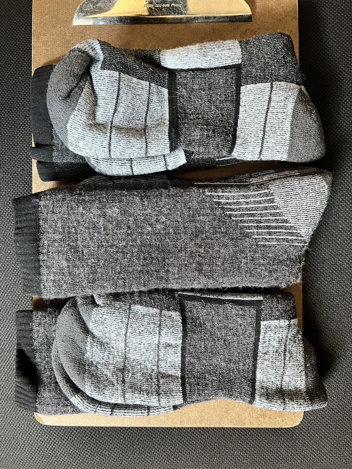72% Merino Wool Men's MADE IN THE USA WARM HD Thick Hiking Socks 3 Pair Sz 10-13