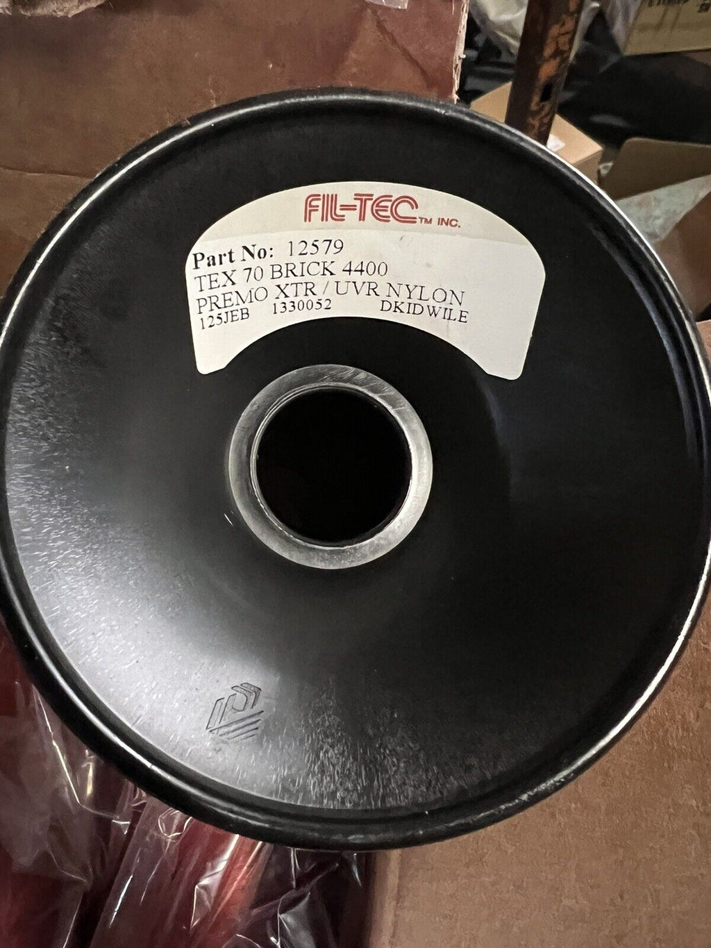 Brick Red Nylon Thread 16 Oz T70 Cone Made in USA by Fil-Tech Premo UVR 12579