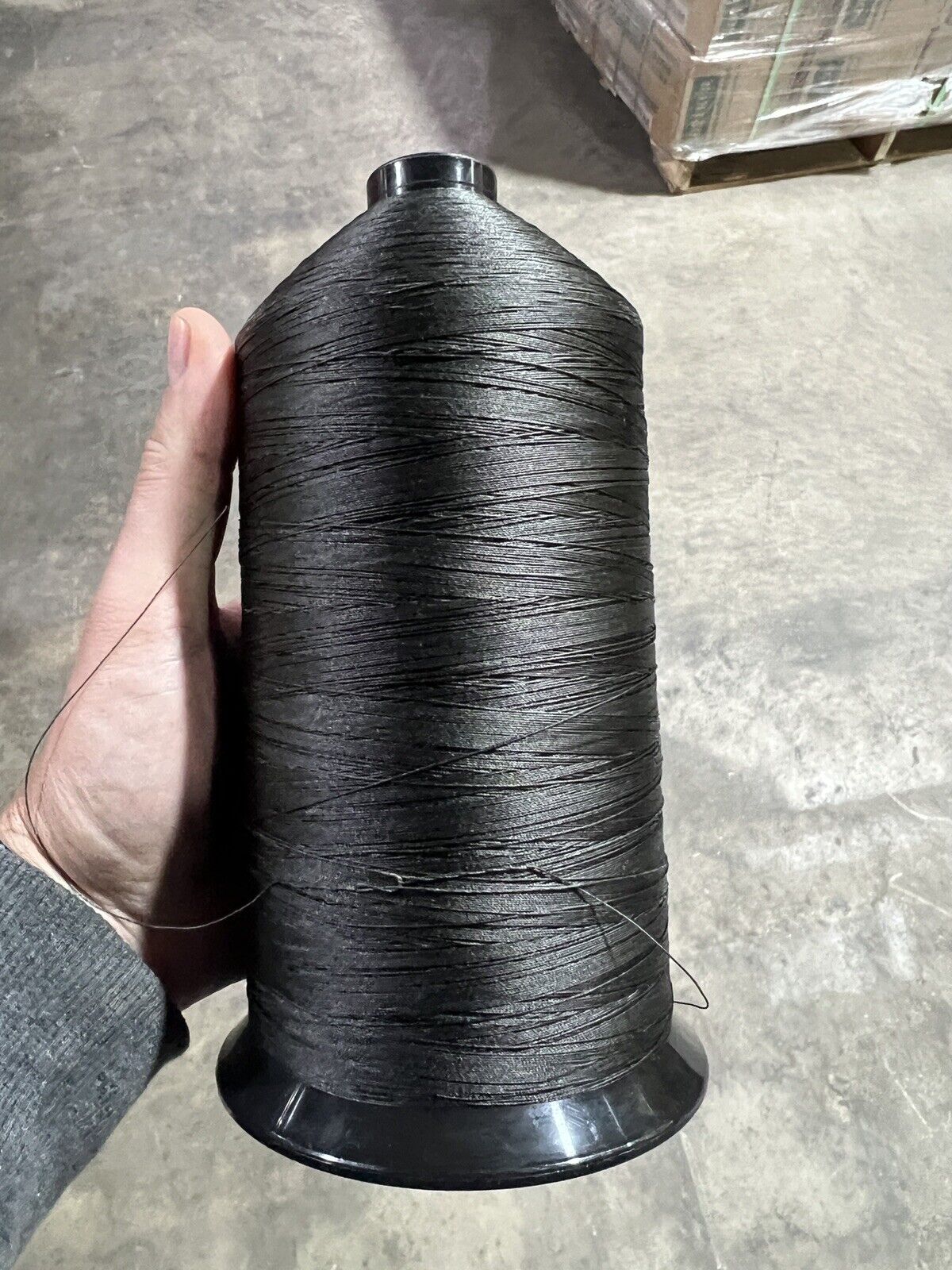 Grey Wool Color Nylon Thread 32 Oz Made in USA by A&E T90 Bonded Nylon