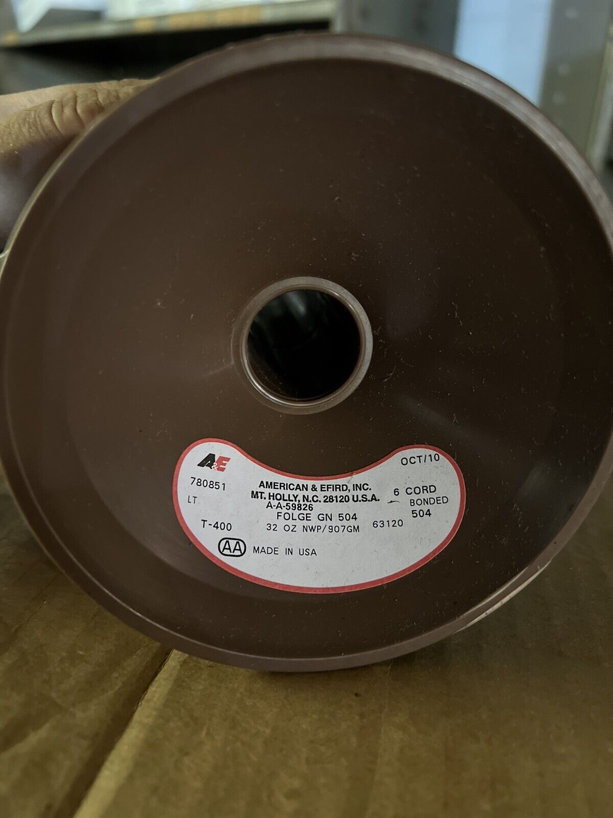 Nylon Thread Foliage Green 32 Oz Cone Made in USA by A&E T400 Bonded