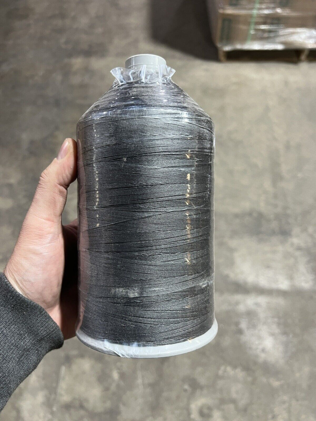 Medium Flint Grey Color Nylon Thread 32 Oz Made in USA by A&E T90 Bonded Nylon