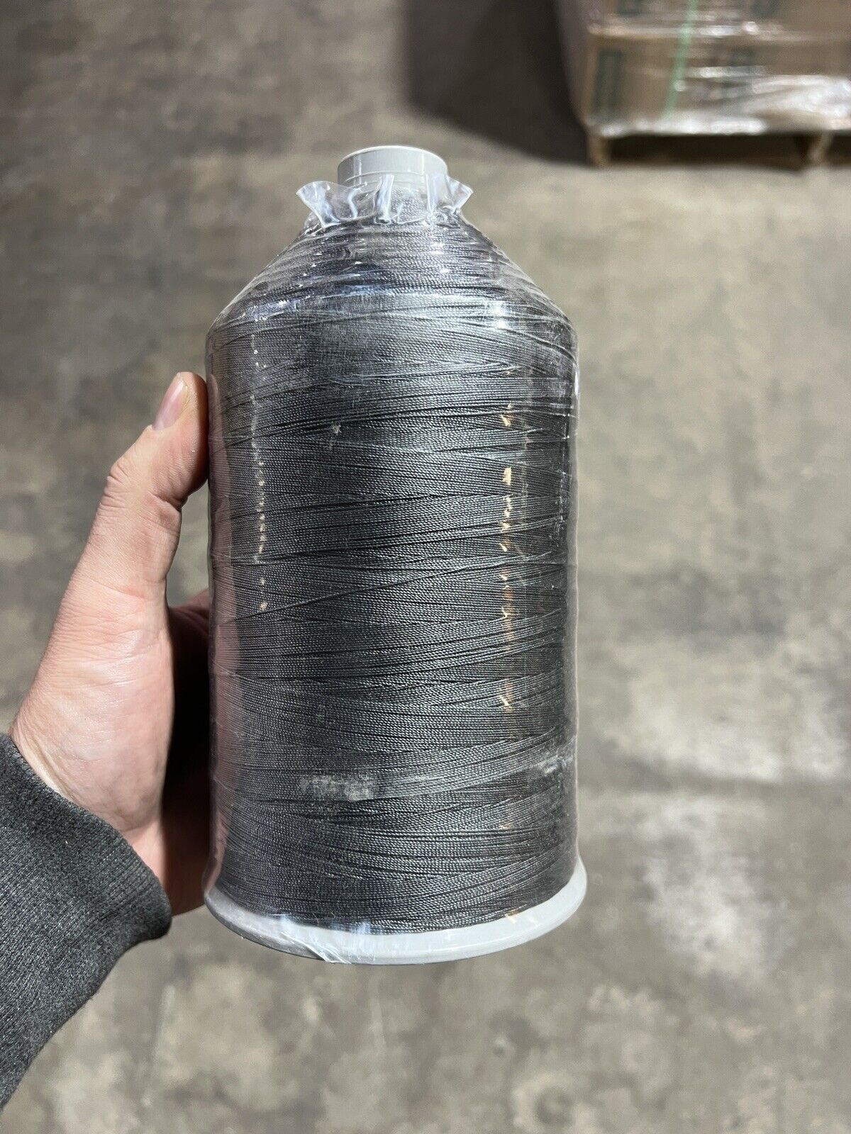 Medium Flint Grey Color Nylon Thread 32 Oz Made in USA by A&E T90 Bonded Nylon