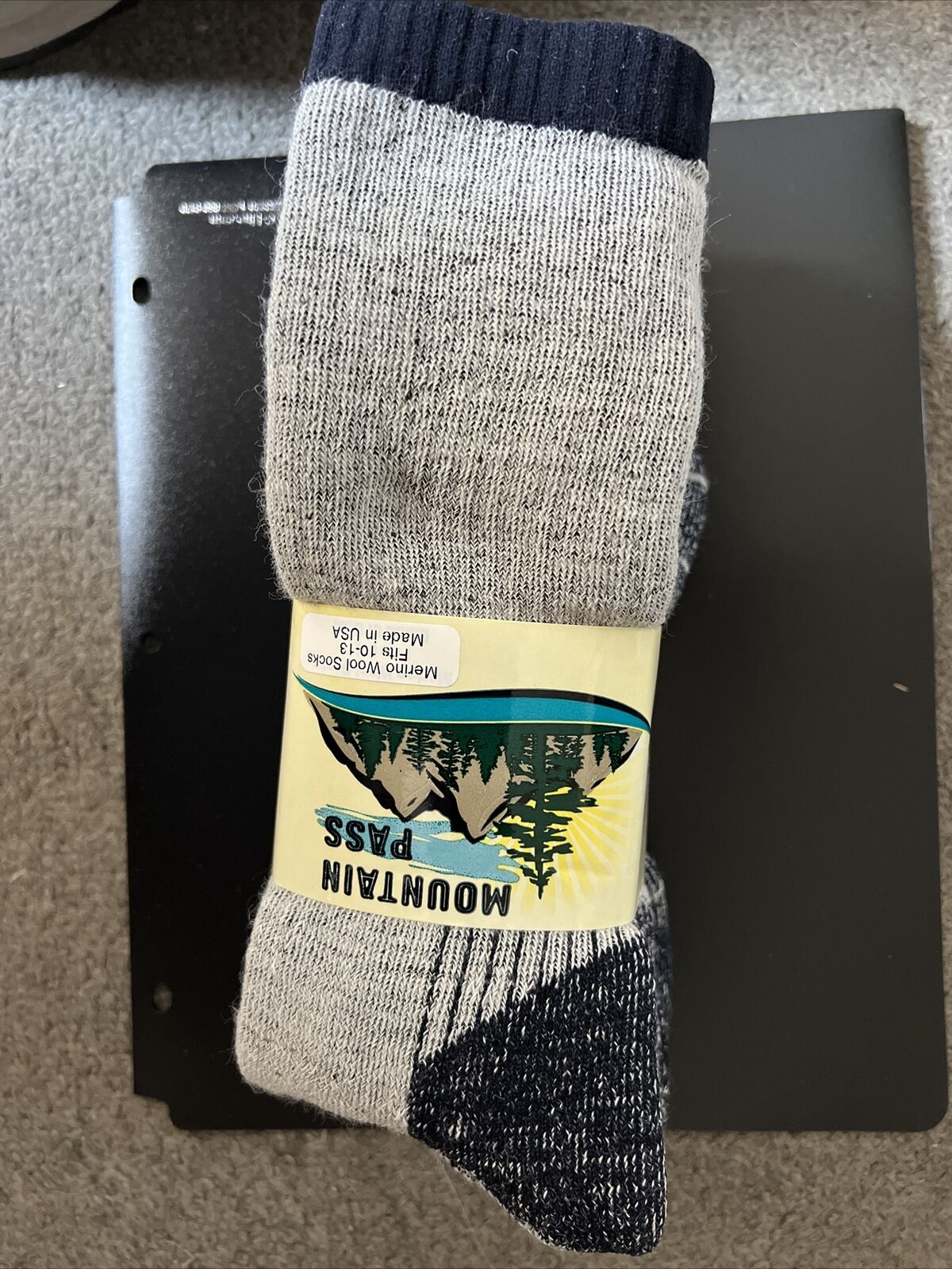 72% Merino Wool Men's MADE IN THE USA WARM HD Thick Hiking Socks 6 Pair Sz 10-13