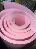 Pink Sewing Foam Upholstery first quality 1/2" craft Padding W/Scrim Backing 58”