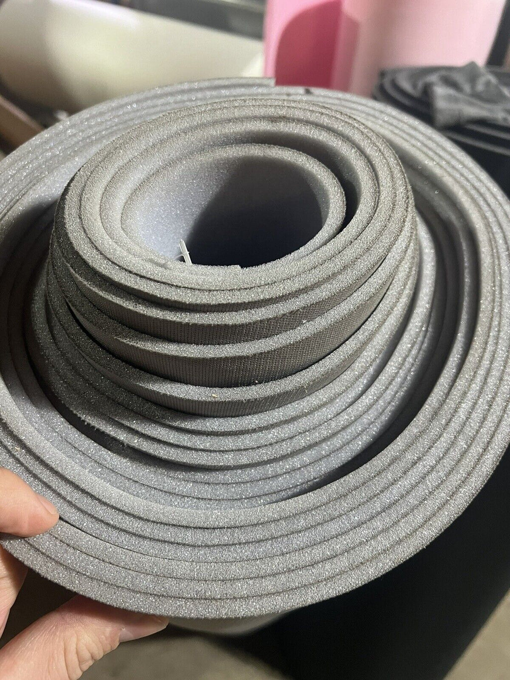 1/2 Inch foam for auto upholstery seats with backing (by the Yard) 54” Wide
