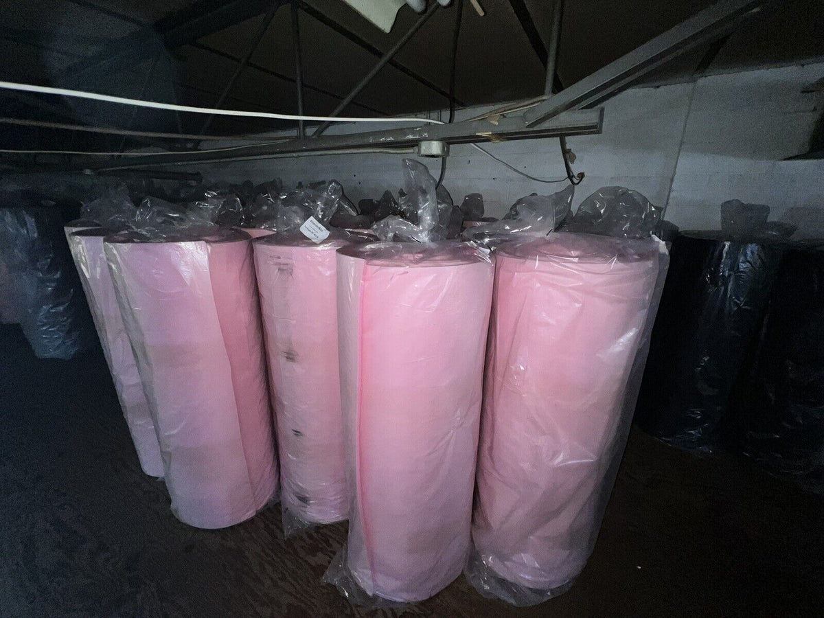 Pink Sewing Foam Upholstery first quality 1/4" Padding W/Scrim Backing 55"