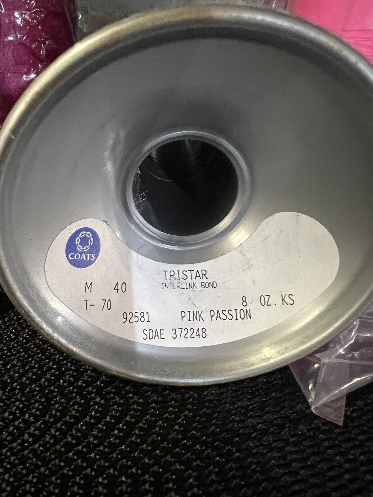 Pink Passion Coats Thread 8oz T70 Nylon