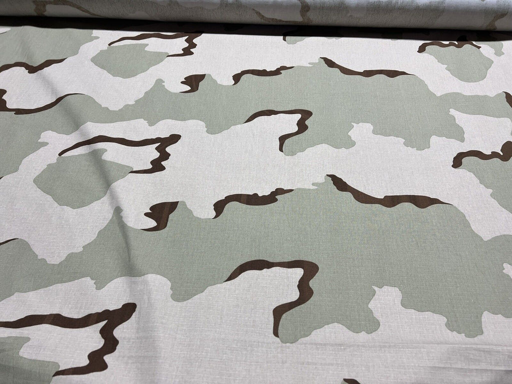 3 COLOR DAY DESERT Camo Nyco Ripstop 60"W By The Yard