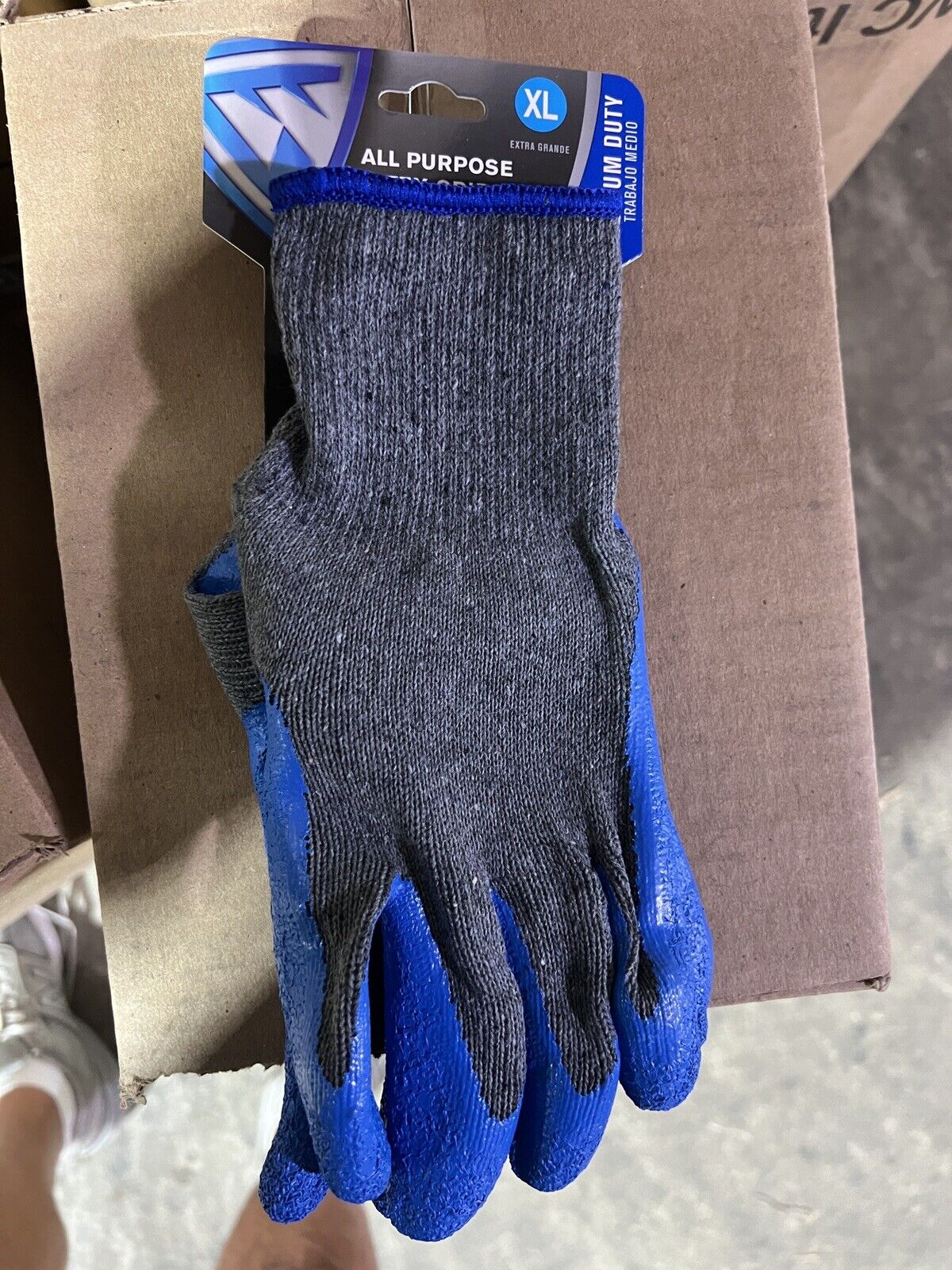 Westchester Latex-Coated Work Gloves, Blue Model# 30500 Size XLarge 6pair