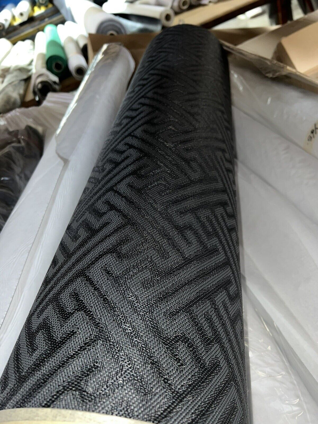 Black Textilene Mesh Outdoor Seating Replacement Fabric