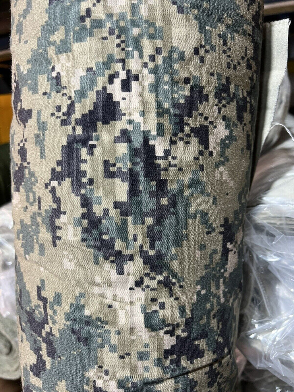 Green Digital Camo  NYCO RIPSTOP CAMOUFLAGE FABRIC MILITARY BDU 65"