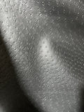 Black Ostrich Vinyl  Upholstery 54” Sold By The Yard Textured