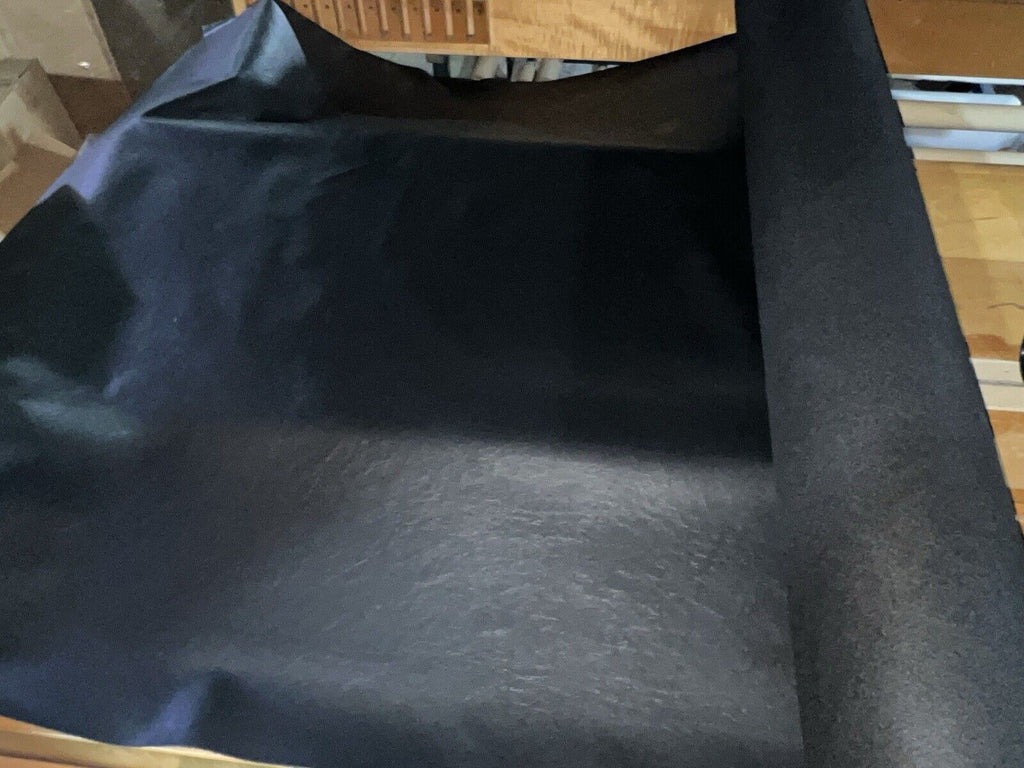Black On Black Fleece Heavy Duty Outdoor Cover UV Resistant Upholstery Vinyl