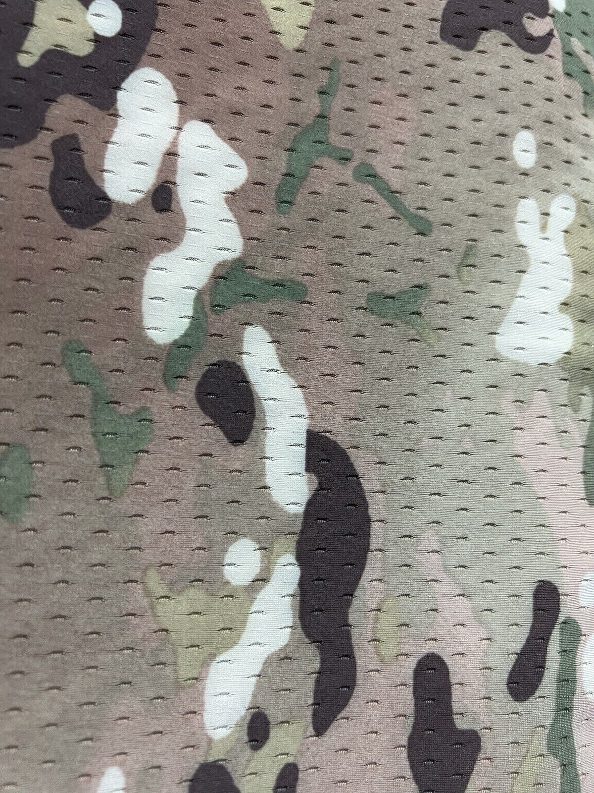 OCP Camouflage Dimple Dash Perf Mesh Taffeta Spandex Camo Polyester Fabric 60”