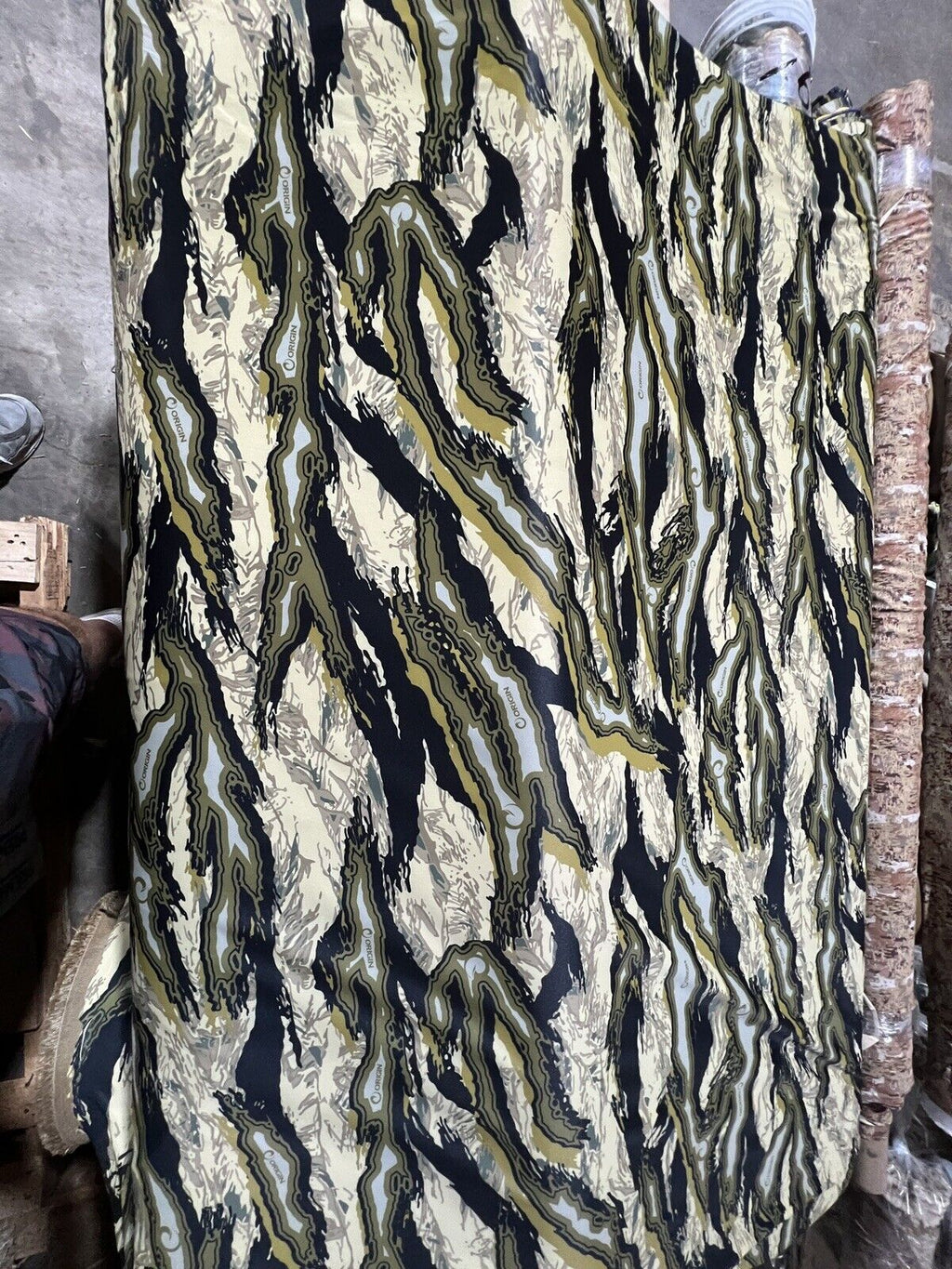 Highland Raptor Origin  Taffeta Spandex Camo Polyester Fabric 60” With Logo