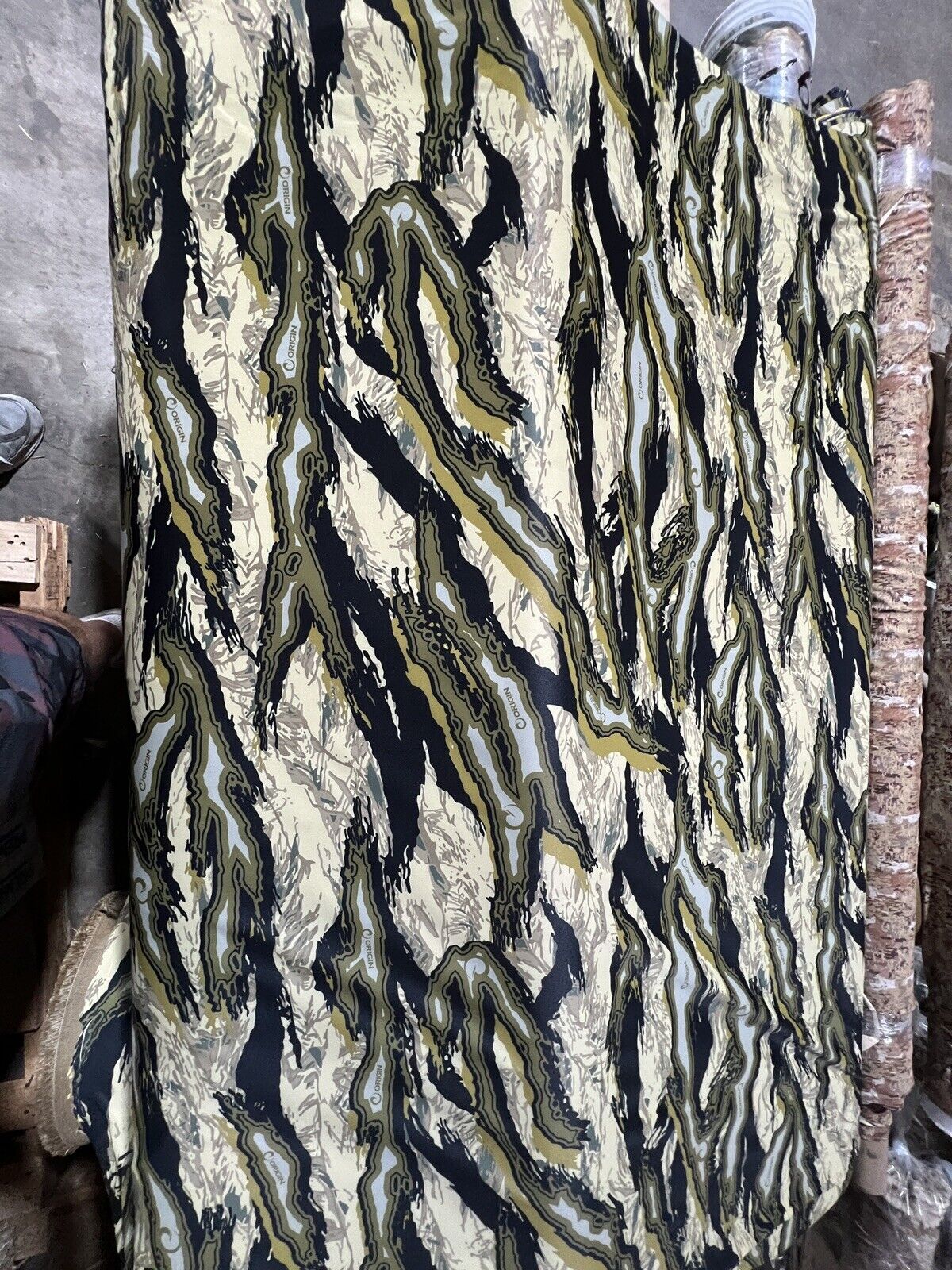 Highland Raptor Origin  Taffeta Spandex Camo Polyester Fabric 60” With Logo