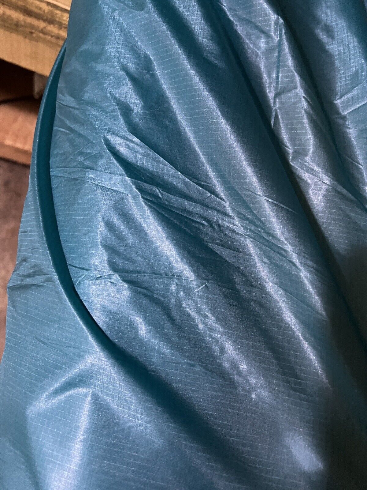 Teal/Light Blue Nylon Ripstop (DWR) Fabric 70 Denier 64” Repel Camping Tent
