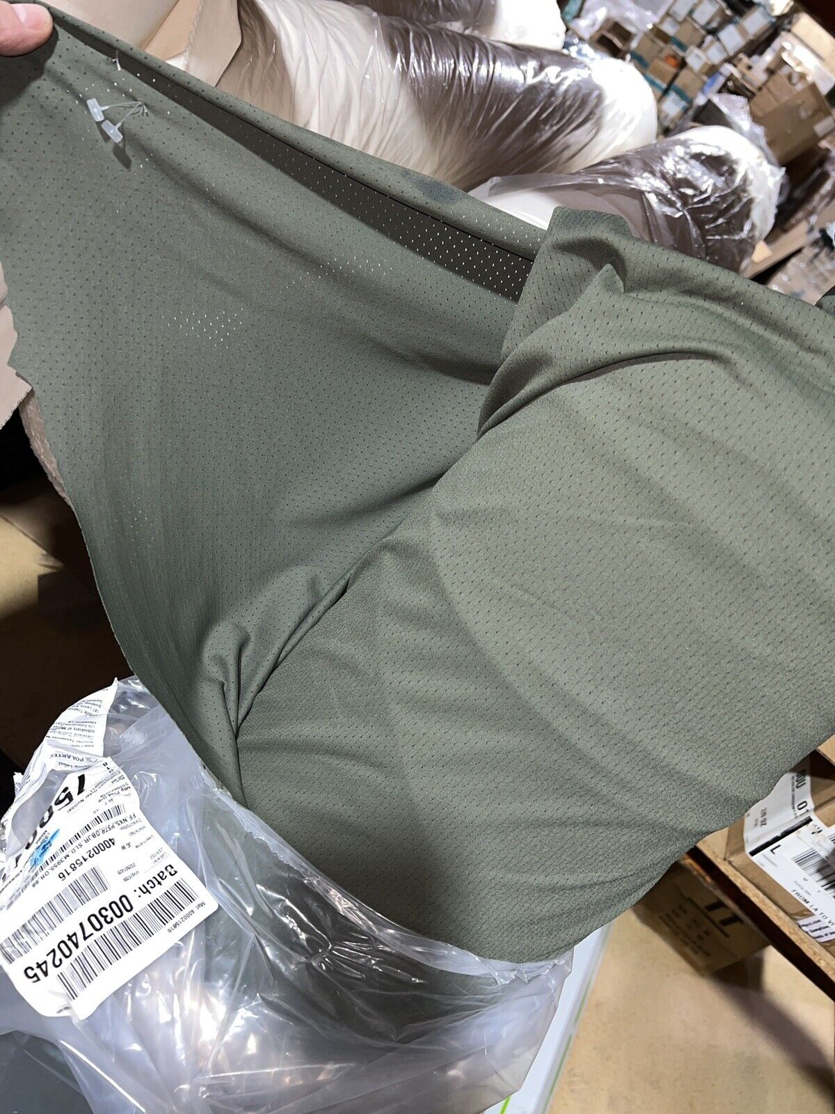 Polartec Bird Eye Power Stretch OD Green Mid Weight By  The  Yard.