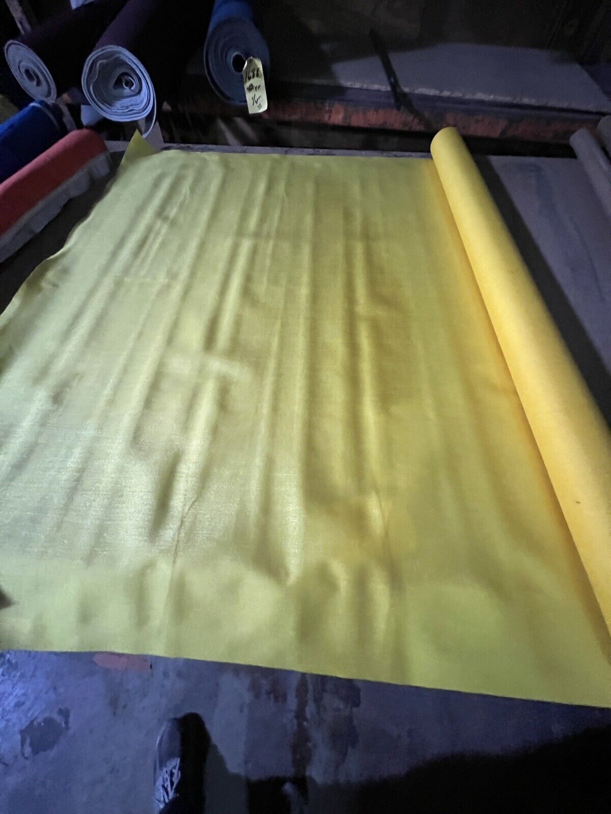 Yellow Heavy 1000D Waterproof Coated  60" Nylon Fabric Heavyweight