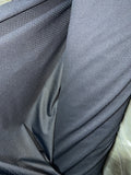 Polartec® Bird Eye®  Power Stretch Black Mid Weight By  The  Yard.