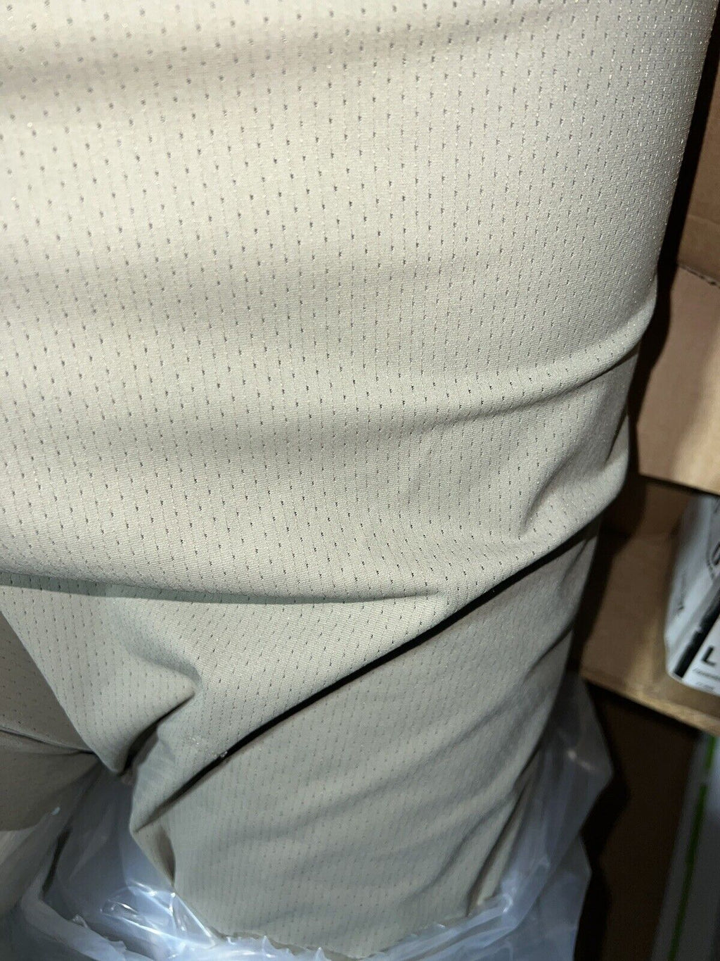 Polartec Bird Eye Power Stretch Tan Mid Weight By  The  Yard.