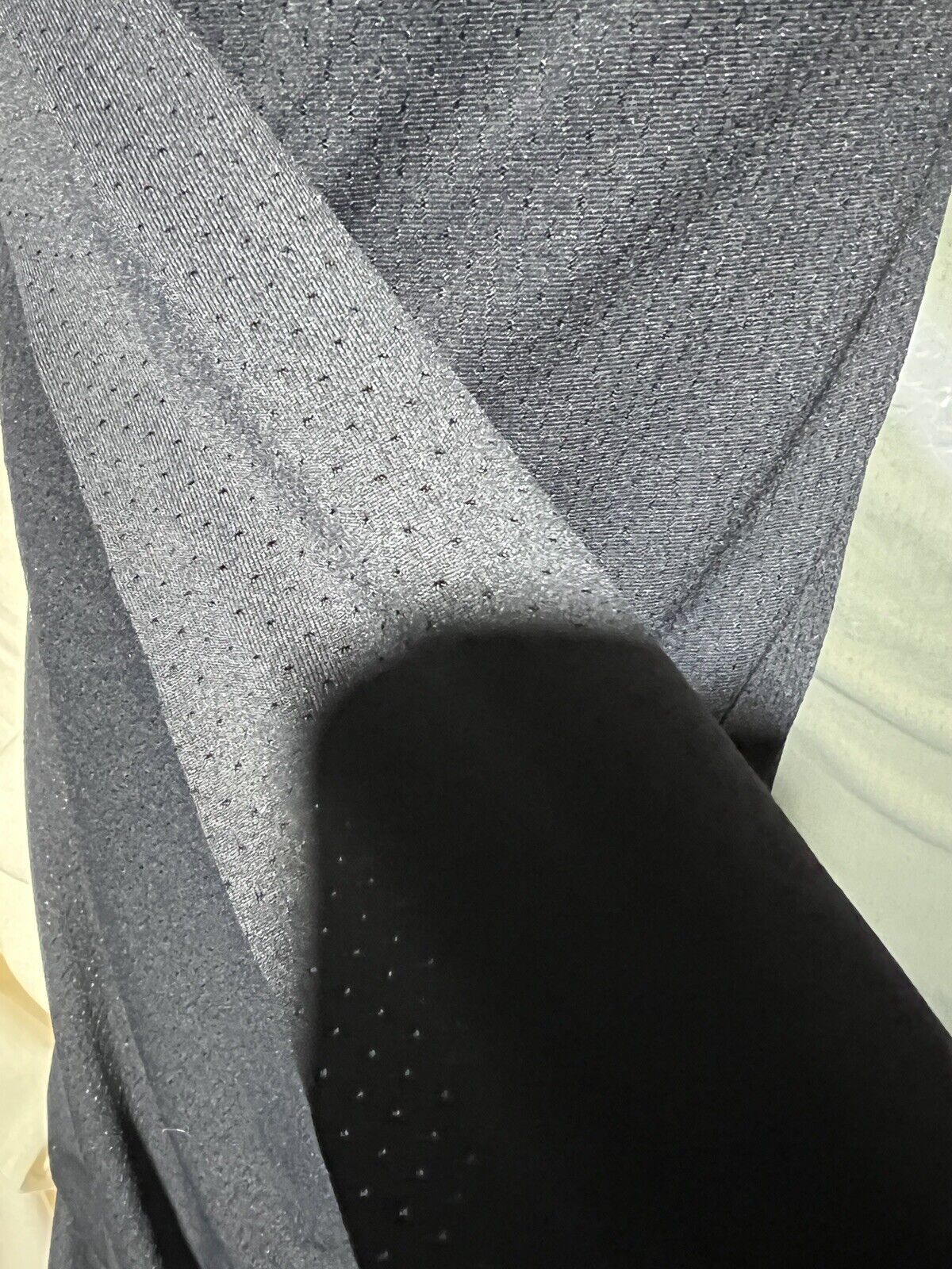 Polartec® Bird Eye®  Power Stretch Black Mid Weight By  The  Yard.