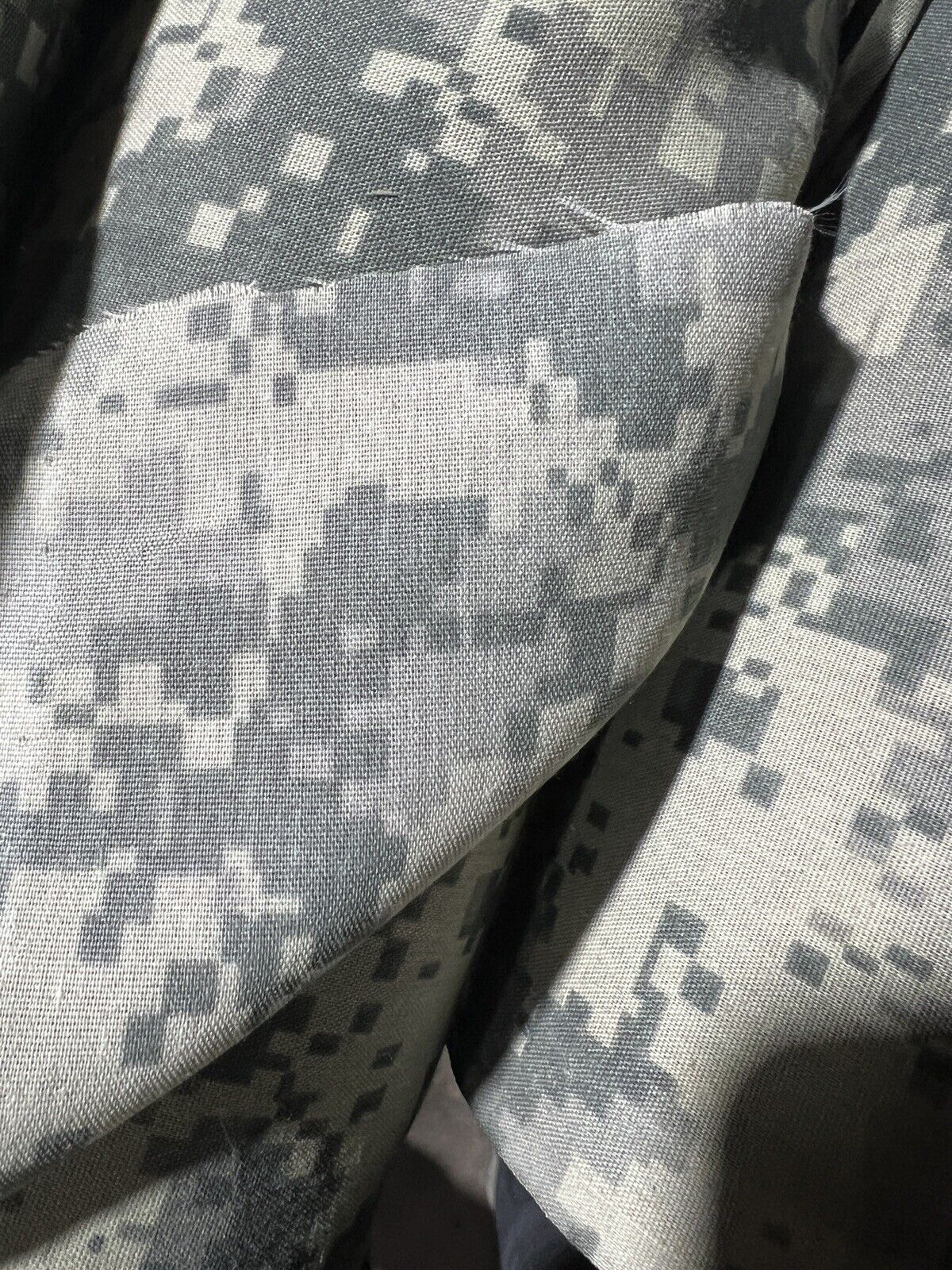 ACU Digital Light Weight Poly Cotton Camo Fabric 60”
