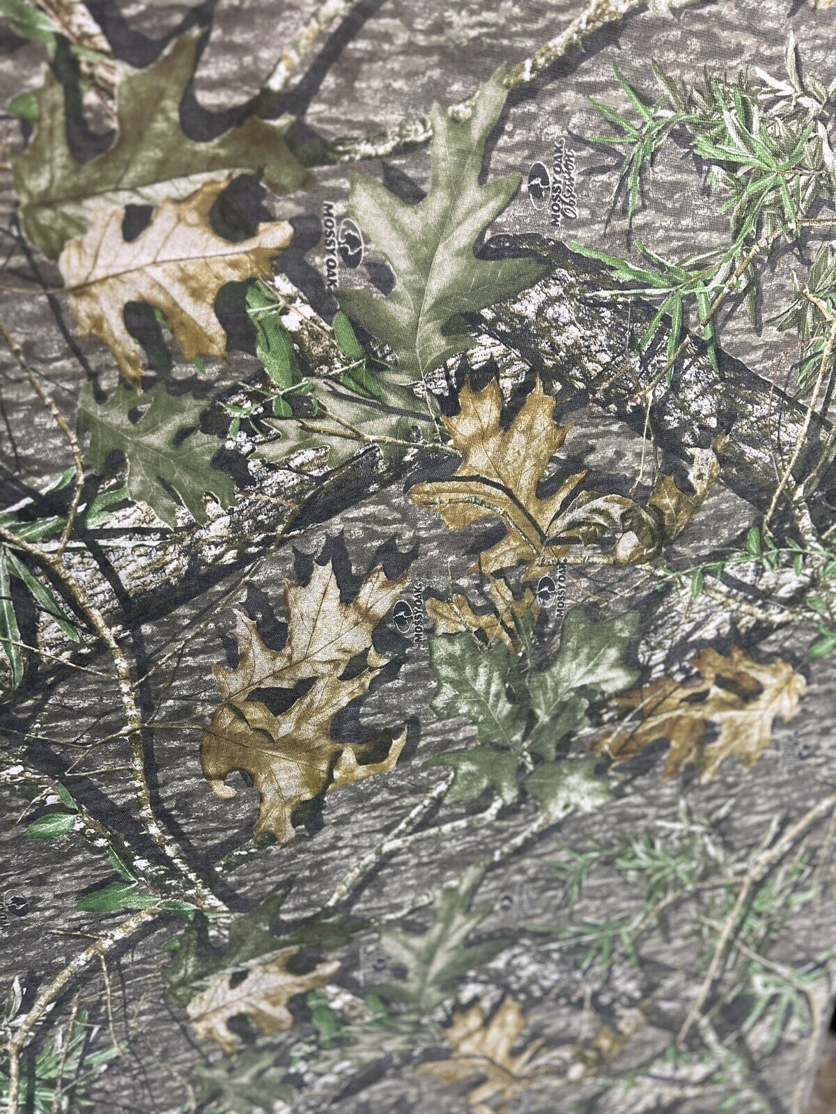 Mossy Oak Obsession Camo Non Woven Nylon Fabric 60” With Logo