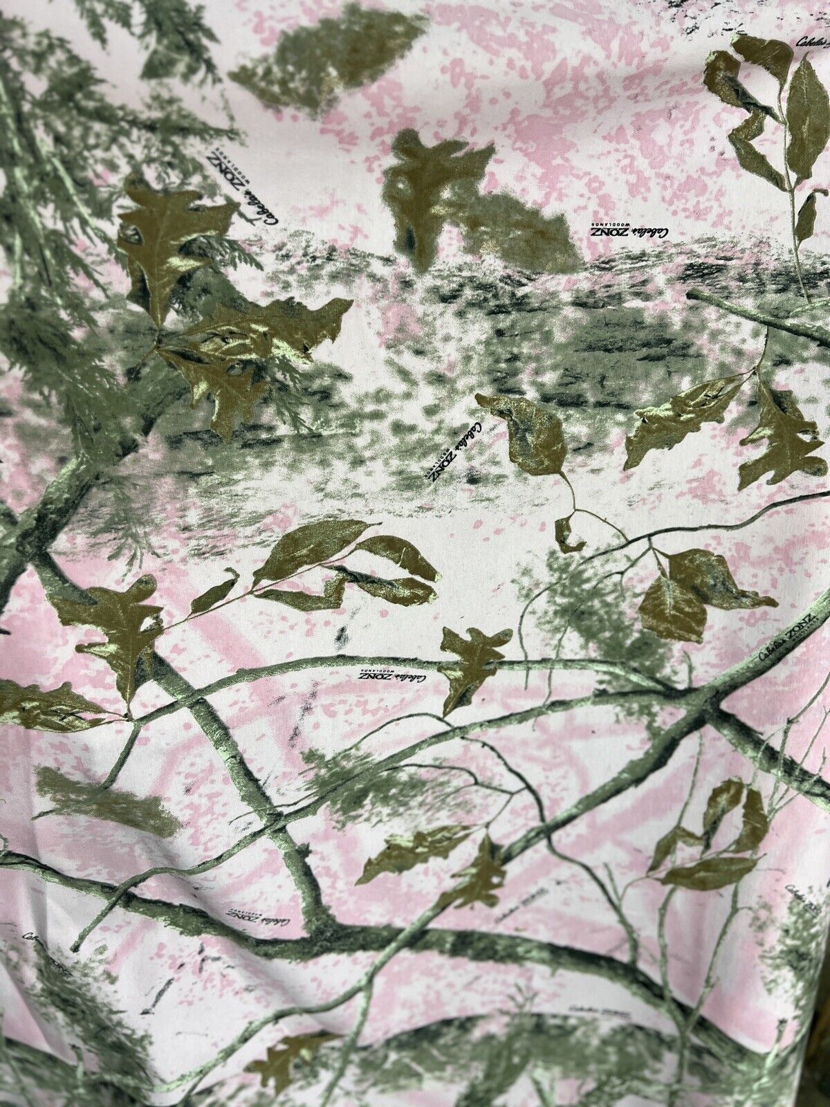 Pink Zonz Woodlands  Camo Fabric 60” Soft Poly Cotton