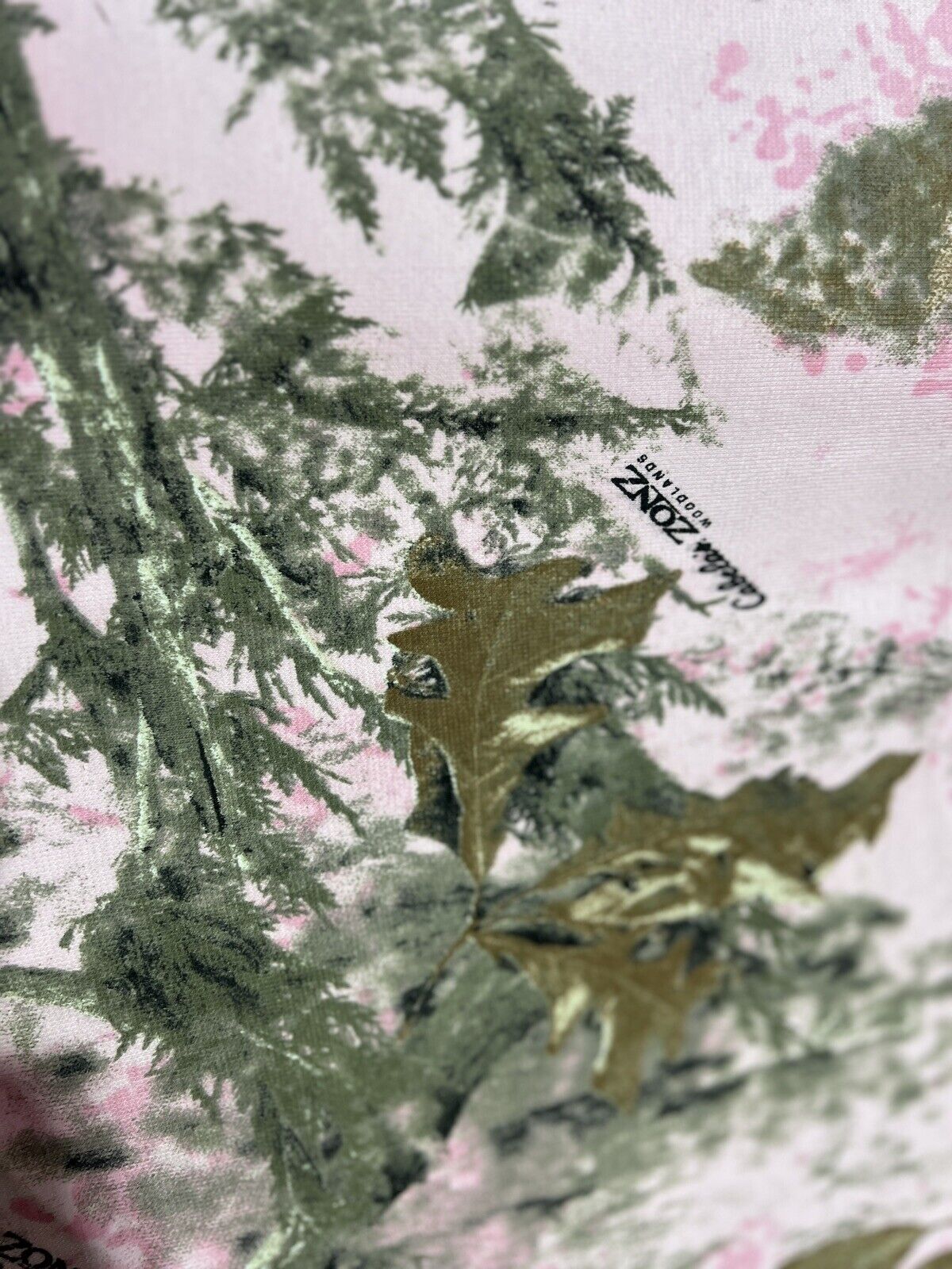 Pink Zonz Woodlands  Camo Fabric 60” Soft Poly Cotton