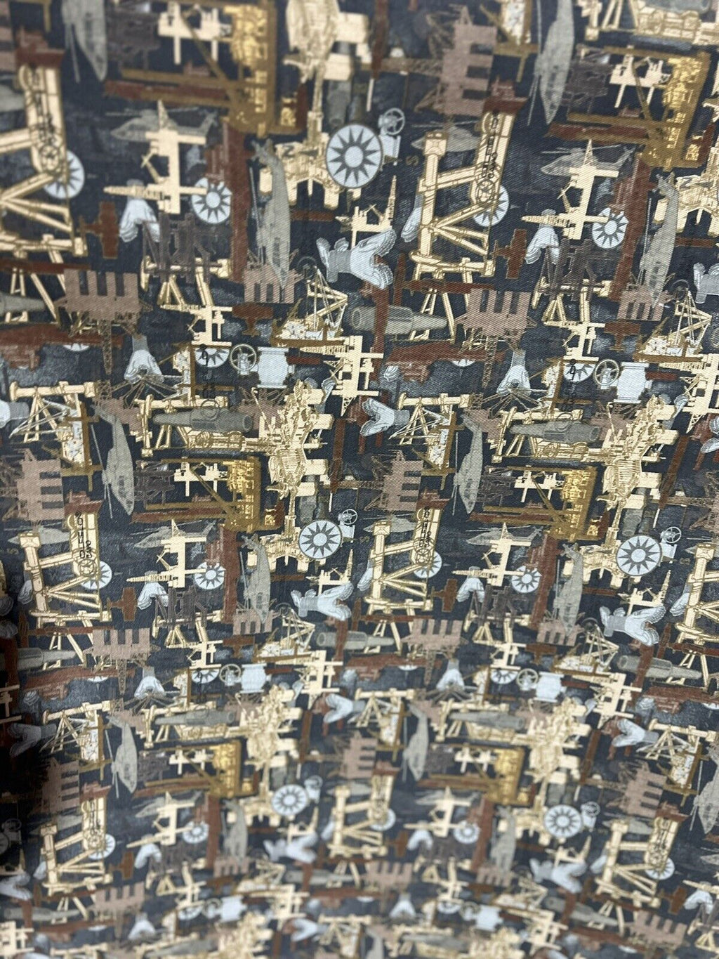 Oilfield Camo Cotton Duct Denim Material 60”
