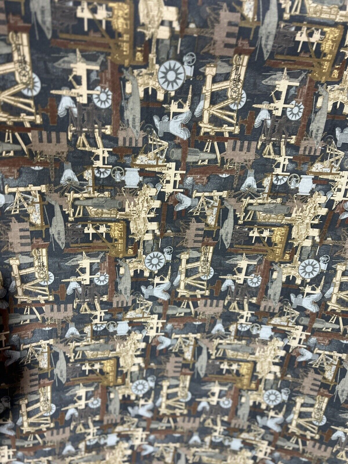Oilfield Camo Cotton Duct Denim Material 60”
