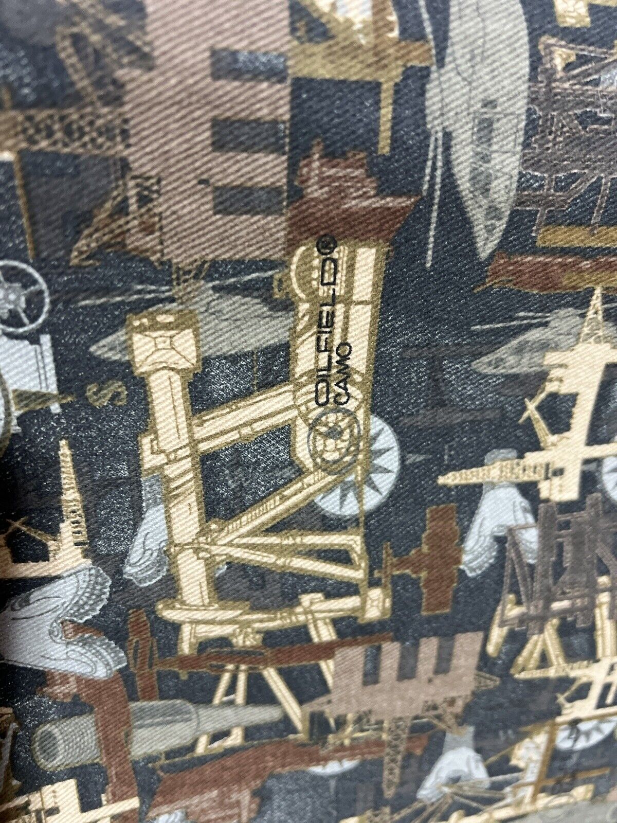 Oilfield Camo Cotton Duct Denim Material 60”