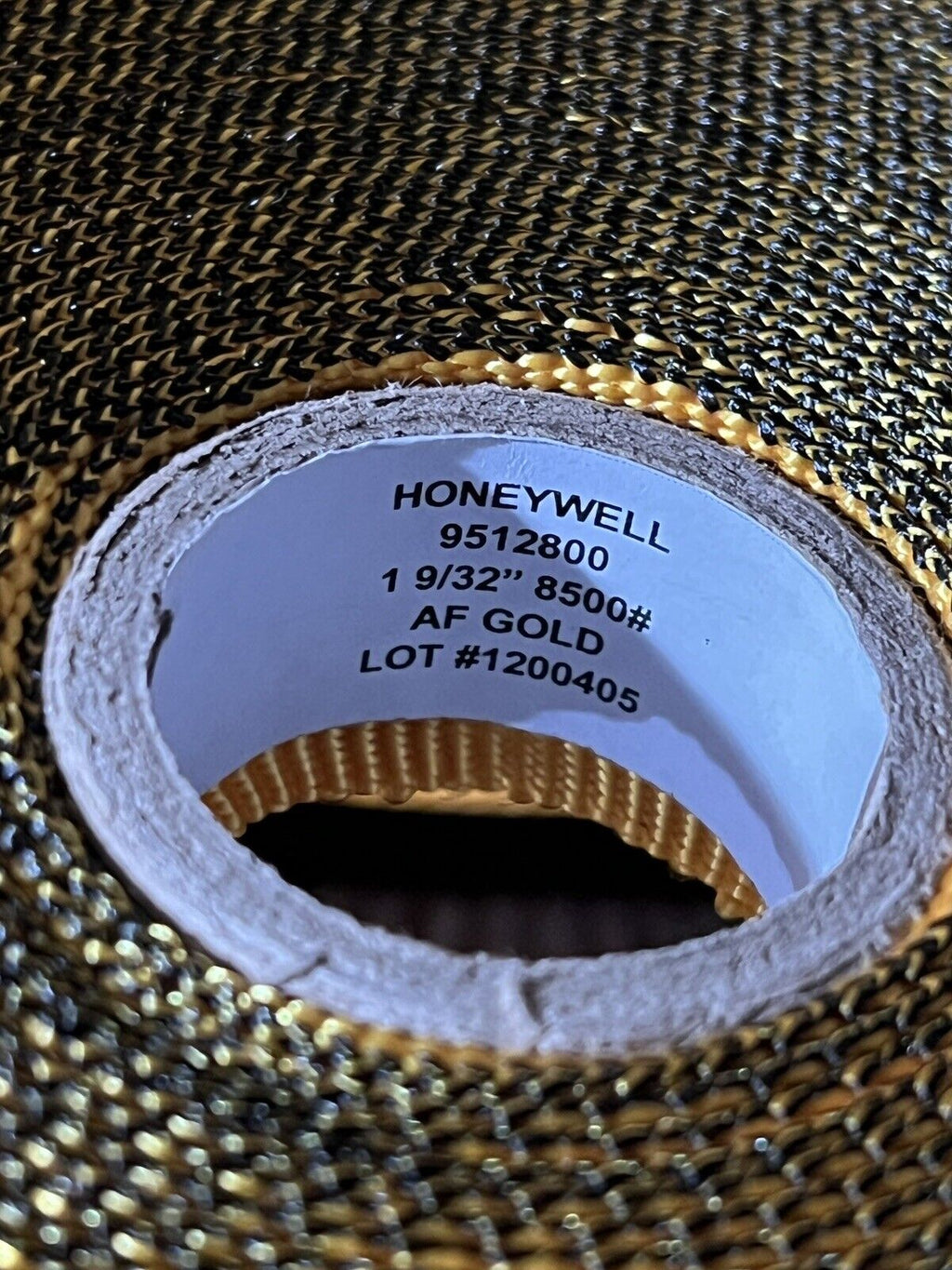 1.25” Inch Honeywell Yellow Nylon Tubular Webbing 8500# Heavy Duty 10 Yard Piece