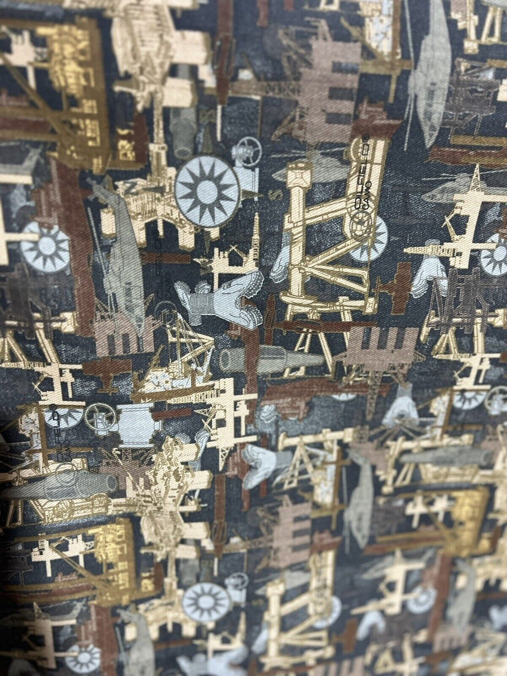 Oilfield Camo Cotton Duct Denim Material 60”