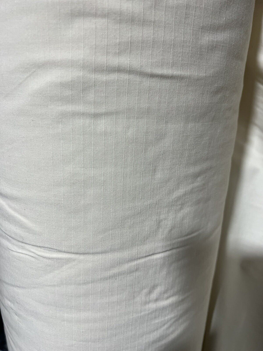 POLY COTTON RIPSTOP Natural White APPAREL FABRIC Sold BY 1 YARD 66”W