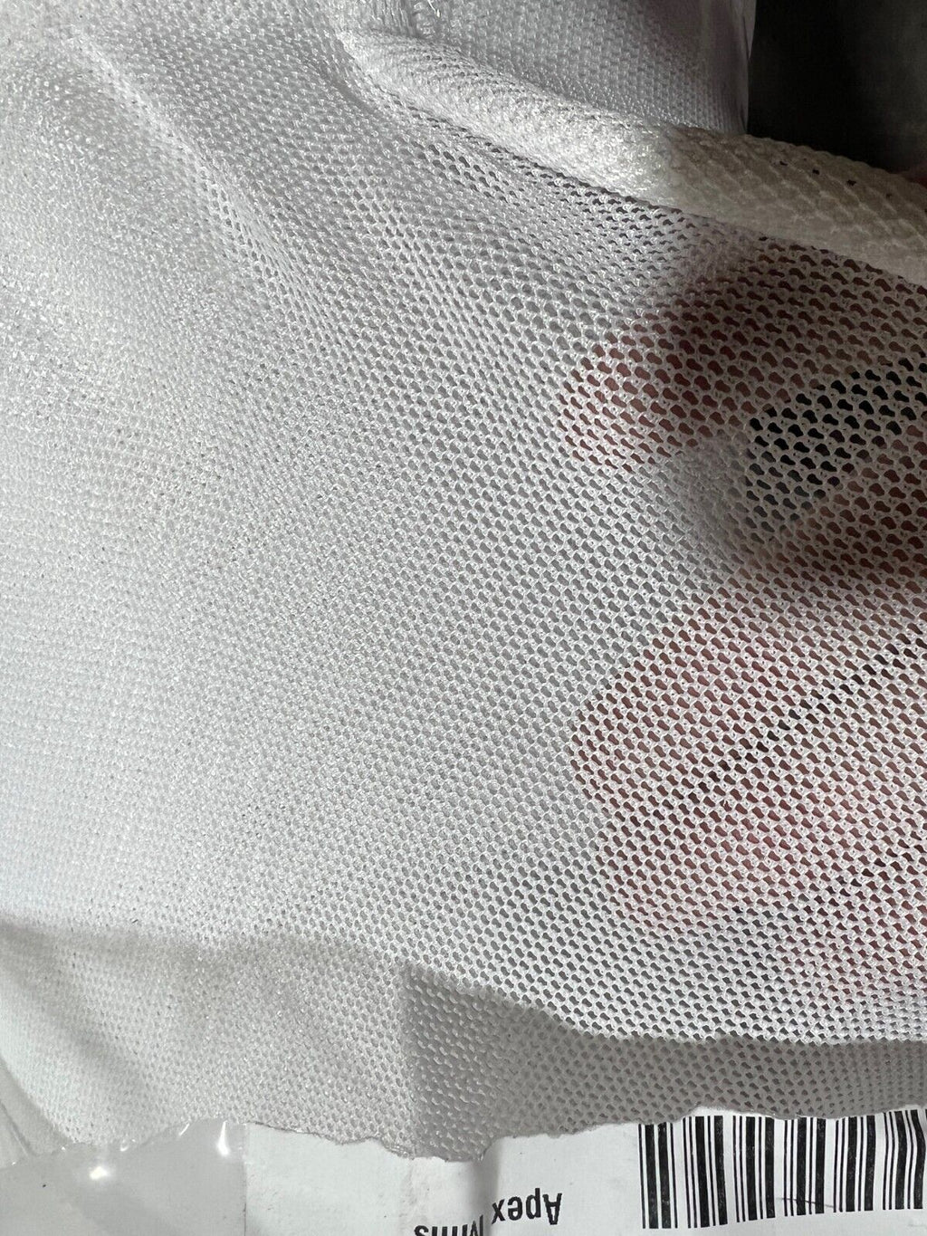 White Soft Fishnet Netting by the Yard Mesh Pattern, 120" Wide MADE IN THE USA